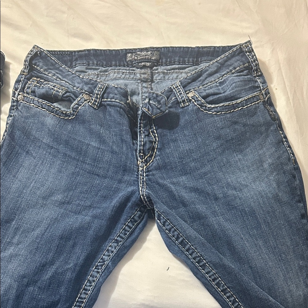 Silver Jeans Women's Boot Cut Blue Denim